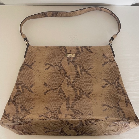 KATE SPADE Snake Print Pattern Shoulder Tote Bag NWOT - Picture 5 of 16